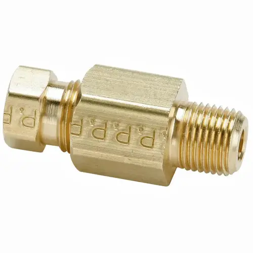 Parker 68HD-4-4 Compression Tube Connector: 1/4" Thread, Compression x MNPT