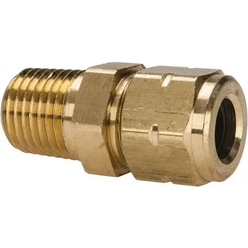 Parker 68VL-5-4 Compression Tube Connector: 1/4-18" Thread, Compression x MNPT