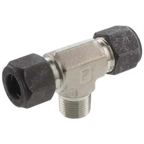 Parker 8-8-8 SBZ-SS Compression Tube Male Branch Tee: 1/2" Thread, Compression x Compression x MNPT