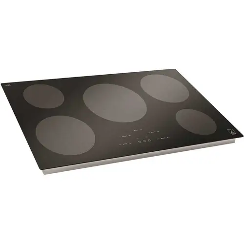 ZLINE Kitchen and Bath RCIND-36 36 in. 6 Burner Top Control Induction Cooktop in Black Glass