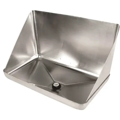 Camco 11430 Water Heater Drain Pan, Aluminum, For: 20-1/2 in W x 13 in D Gas or Electric Tankless Water Heaters Silver Metallic