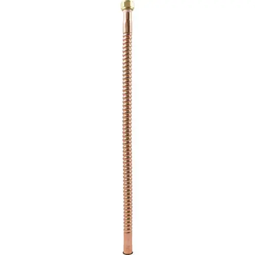 HOME-FLEX HFWCC-07S-18 3/4 in. Sweat x 3/4 in. FIP x 18 in. Copper Water Heater Connector Bronze/Copper Metallic