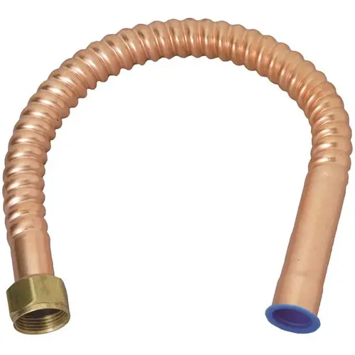 Homewerks 7211-18-34FIP-S Water Heater Supply Line 3/4" FIP X 3/4" D Sweat 18" Copper Bronze/Copper Metallic