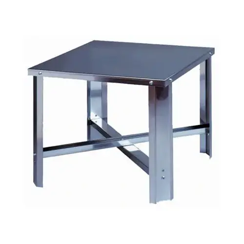 IPS Corporation 83180 21 in. x 21 in. x 18 in. Water Heater Stand 650 LB Limit Silver Metallic