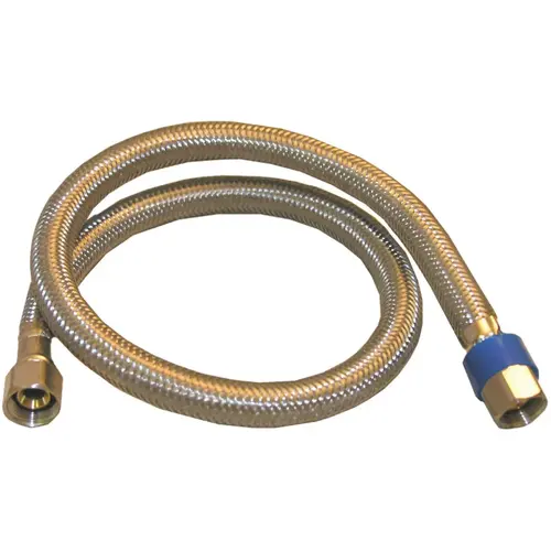 Lasco 10-0962 3/8 In.C x 3/8 In.C x 36 In. L Braided Stainless Steel Flex Line Appliance Water Connector