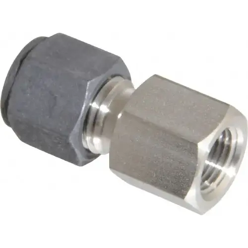 Parker 4-2 GBZ-SS Compression Tube Connector: 1/8" Thread, Compression x FNPT
