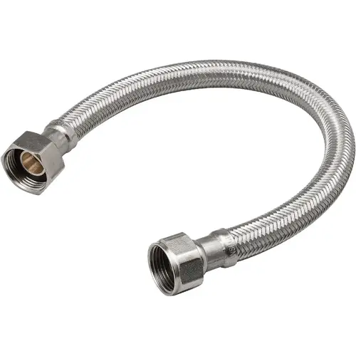 PROLINE 496-231 3/4 In. FIP x 7/8 In. COMP x 18 In. Braided Stainless Steel Water Heater Connector