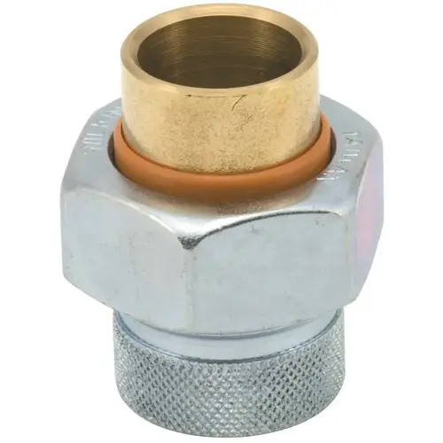 Proplus 102639 3/4 in. FIP x 3/4 in. Sweat Lead Free Dielectric Union Bronze/Copper Metallic