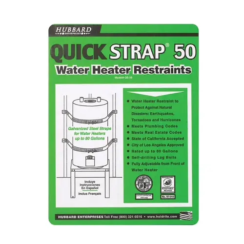 Quick Strap QS-50 50 Gallon Water Heater Restraining Strap