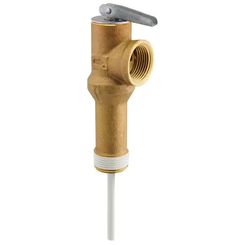Rheem SP12577B Temperature and Pressure Relief Valve, Bronze, For: Water Heater