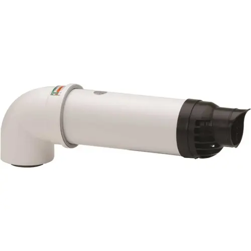 Rinnai 223176PP 3 in./5 in. x 12 in. Plastic Condensing Horizontal Termination Vent Kit for Tankless Water Heaters White