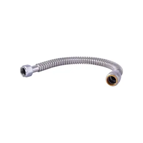 SharkBite URSS3088FX24 Flexible Water Heater Connector, .75-In. FIP x 24-In.