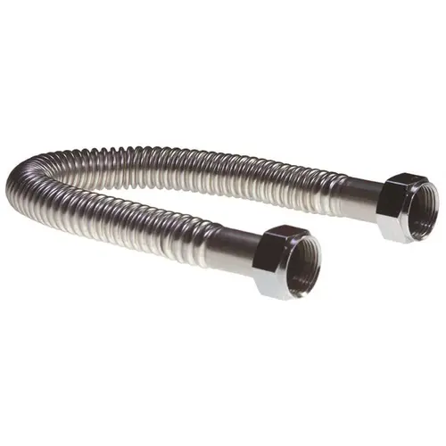 Falcon Stainless FF-24 3/4 in. I.D. SS Flex with 3/4 in. FIP x 3/4 in. FIP x 24 in. Supply Line