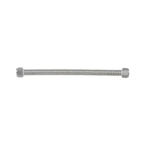 Homewerks Worldwide 7215-18-1FIP Water Heater Connector, Corrugated Stainless Steel, 1-FIP x 1-FIP x 18-In.