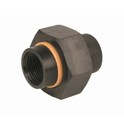 JOMAR INTERNATIONAL 701-403 Dielectric Union, 1/2 in. FIP x 1/2 in. FIP, Black Iron Pipe