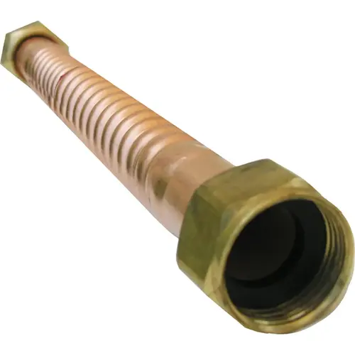 Lasco 10-1357 3/4 FIP X 3/4 FIP X 24 In. L Corrugated Copper Water Heater Connector