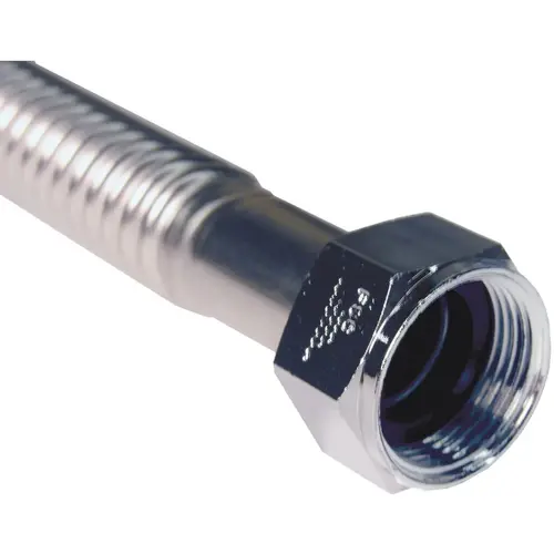 Lasco 10-1378 3/4 In. FIP x 3/4 In. FIP x 36 In. L Corrugated Stainless Steel Water Heater Connector
