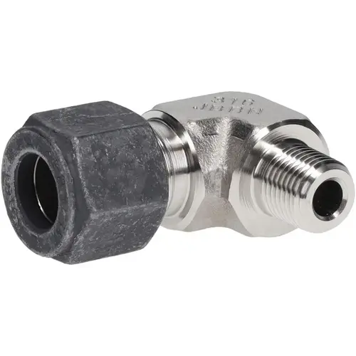 Parker 6-2 CBZ-SS Compression Tube Male Elbow: 1/8" Thread, Compression x MNPT