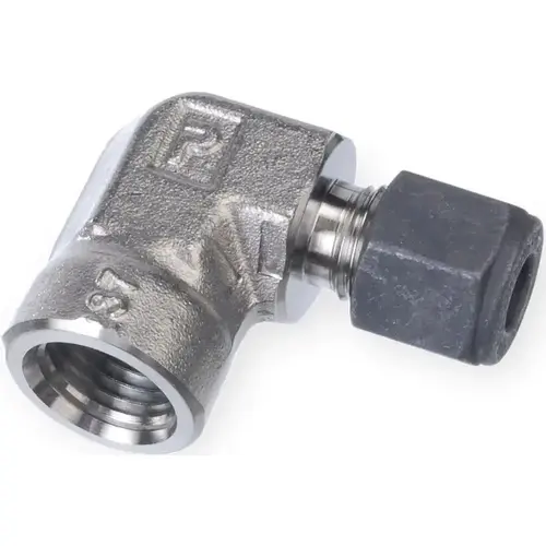 Parker 8-8 DBZ-SS Compression Tube Female Elbow: 1/2" Thread, Compression x FNPT