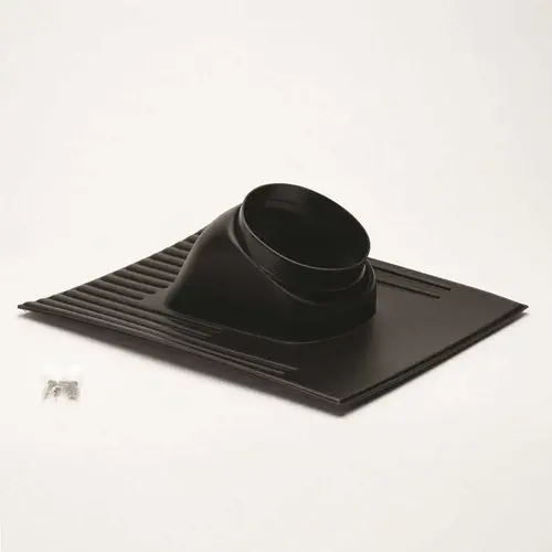 Rinnai 189951 Roof Flashing Connector for Shingle Roof with 6/12 in. to 12/12 in. Pitch Black