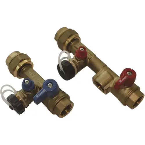 Rinnai MIVK-T-LW Threaded Plumbing installation Valve Kit Bronze/Copper Metallic