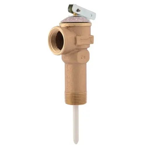 SharkBite 23577-0150 NCLX-LX Series Relief Valve, 3/4 in, MNPT x FNPT, Bronze Body