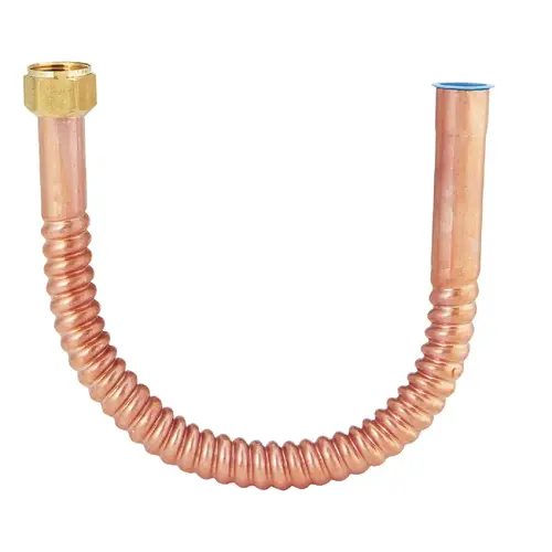 Sioux Chief 634-318 3/4 In. FIP X 3/4 In. SWT X 18 In. L Flexible Copper Water Heater Connectors