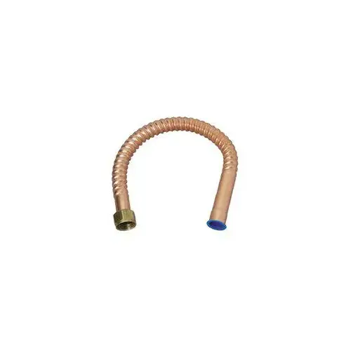 BrassCraft WB034-24N Copper-Flex Series Water Heater Connector, 3/4 in, FIP x Sweat, Copper, 24 in L