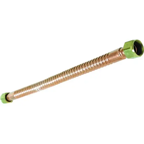 Camco 10063 Water Connector, 3/4 in, FIP, Copper, 18 in L