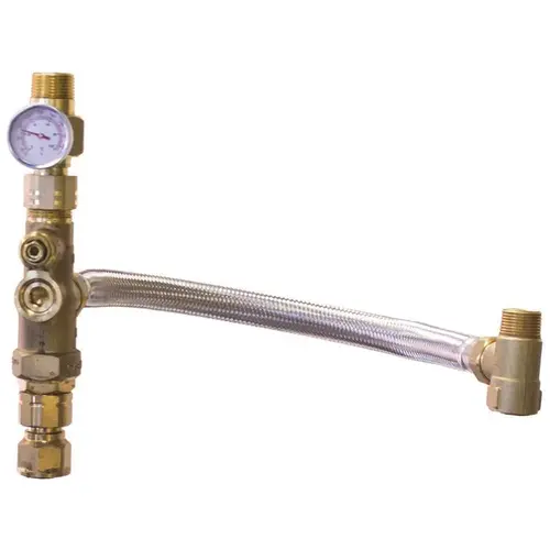 Cash Acme 24644 Water Heater Tank Booster Pro with Temperature Gauge Bronze/Copper Metallic