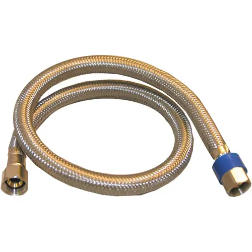 Lasco 10-0960 3/8 In.C x 3/8 In.C x 24 In. L Braided Stainless Steel Flex Line Appliance Water Connector