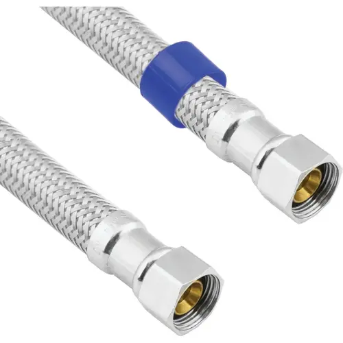 Lasco 10-0966 3/8 In.C x 3/8 In.C x 60 In. L Braided Stainless Steel Flex Line Appliance Water Connector