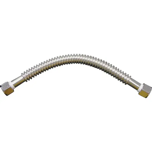 PROLINE W034SS101012 3/4 In. FIP x 3/4 In. FIP x 12 In. Stainless Steel Corrugated Water Connector