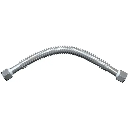 PROLINE W100SS121218 1 In. FIP x 1 In. FIP x 18 In. Stainless Steel Corrugated Water Connector