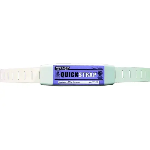 Quick Strap QS-50-D Quick Strap Series Water Heater Strap, Steel, White, For: Up to 80 gal Water Heaters