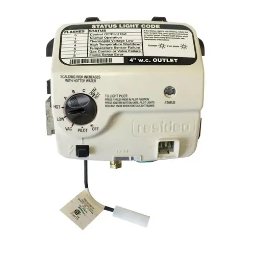 Reliance 100262939 Natural Gas Thermostat Natural Gas