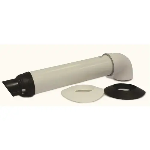 Rinnai 223182 21 in. Plastic Universal Non-Condensing Horizontal Venting Termination Kit for Tankless Water Heaters White