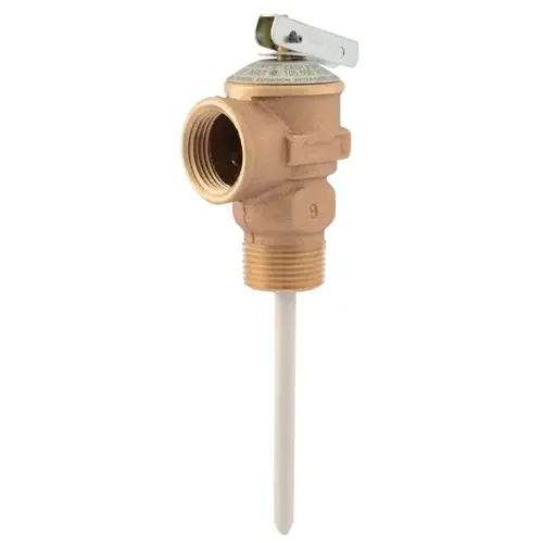 SharkBite 23576-0150 NCLX-5 Series Relief Valve, 3/4 in, MNPT x FNPT, Bronze Body