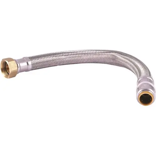 SharkBite UR3068FX15 Max Flex Water Heater Connector 1/2" X 3/4"fip X 15"