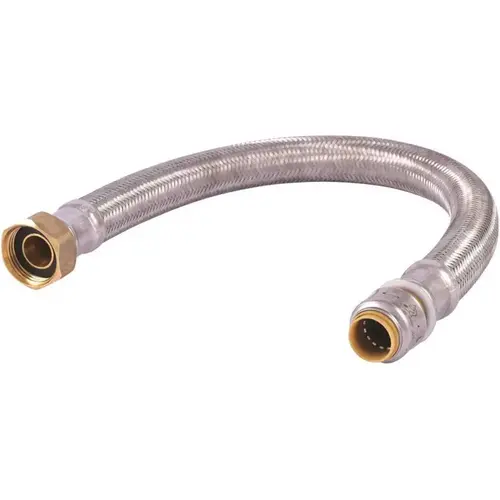 SharkBite UR3068FX18 Max Flex Water Heater Connector 1/2" X 3/4"fip X 18"