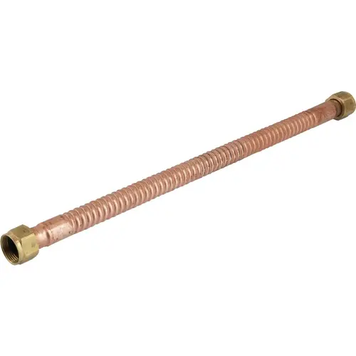 Sioux Chief 634-112 3/4 In. FIP Swivel X 3/4 In. FIP Swivel X 12 In. L Corrugated Copper Flexible Connectors
